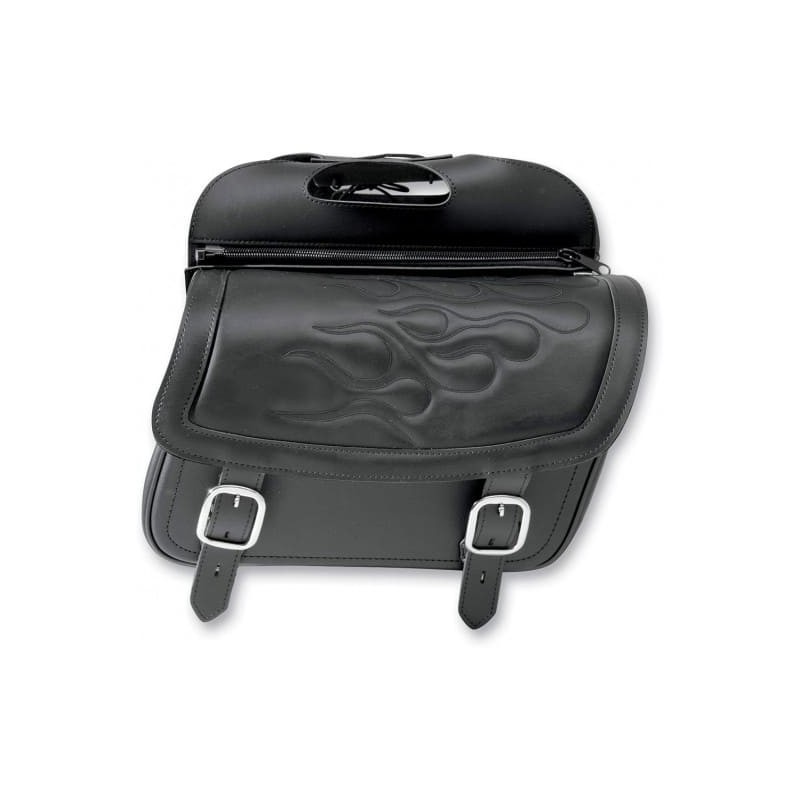 BORSE LATERALI SADDLEMEN HIGHWAYMAN TATTOO LARGE - BLACK