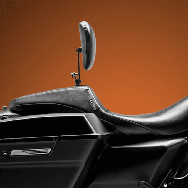 LE PERA OUTCAST SEAT WITH BACKREST HARLEY TOURING 08-21- SIDE VIEW