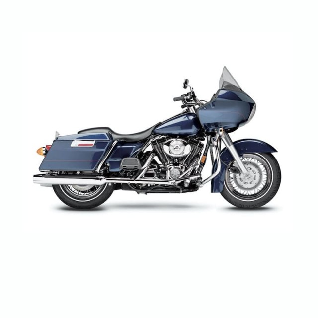 LE PERA SILHOUETTE SMOOTH SEAT HARLEY TOURING 02-07 WITH PYO/BAGGER NATION GAS TANK - ROAD GLIDE