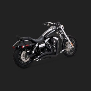 VANCE HINES BIG RADIUS MATT BLACK EXHAUST FOR DYNA 06-17