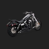 VANCE HINES BIG RADIUS MATT BLACK EXHAUST FOR DYNA 06-17