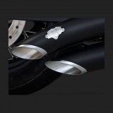 VANCE HINES BIG RADIUS MATT BLACK EXHAUST FOR DYNA 06-17 - DETAIL 2