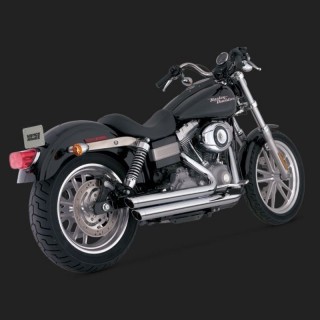 SCARICHI VANCE HINES BIG SHOT STAGGERED CROMO PER DYNA 06-11