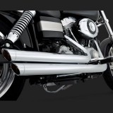 SCARICHI VANCE HINES BIG SHOT STAGGERED CROMO PER DYNA 06-11 - DETAIL