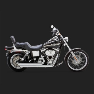 SCARICHI VANCE HINES BIG SHOT STAGGERED CROMO PER DYNA 91-05