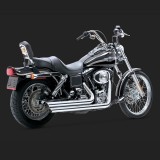 SCARICHI VANCE HINES BIG SHOT STAGGERED CROMO PER DYNA 91-05 - SIDE