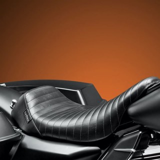 SELLA LE PERA BARE BONES PLEATED SEAT HARLEY TOURING 08-21
