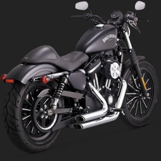 VANCE HINES SHORTSHOTS STAGGERED CHROME EXHAUST HARLEY SPORTSTER XL 14-20