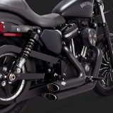 SCARICHI VANCE HINES SHORTSHOTS STAGGERED NERI HARLEY SPORTSTER XL 14-20- DETTAGLIO