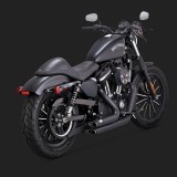 VANCE HINES SHORTSHOTS STAGGERED BLACK EXHAUST HARLEY SPORTSTER XL 14-20