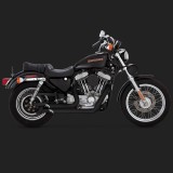 SCARICHI VANCE HINES SHORTSHOTS STAGGERED NERI HARLEY SPORTSTER XL 99-03 - LATO