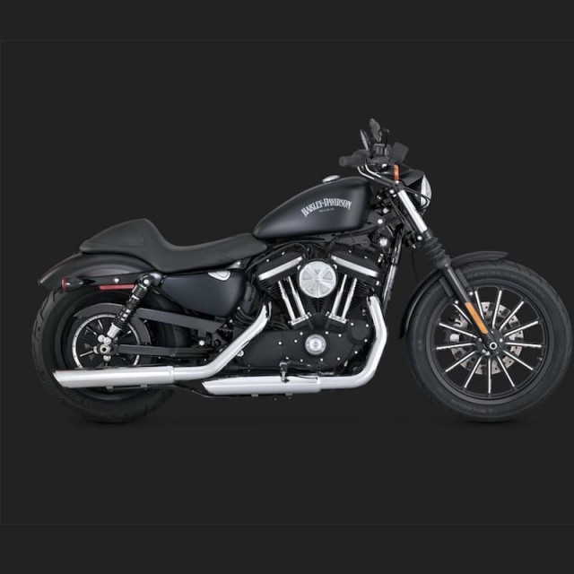 TERMINALI VANCE HINES TWIN SLASH 3'' SLIP-ONS CROMO SPORTSTER XL 14-20