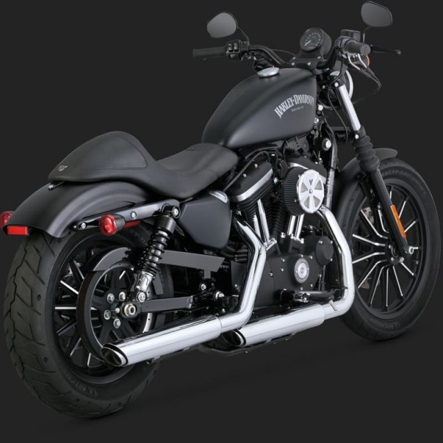 TERMINALI VANCE HINES TWIN SLASH 3'' SLIP-ONS CROMO SPORTSTER XL 14-20