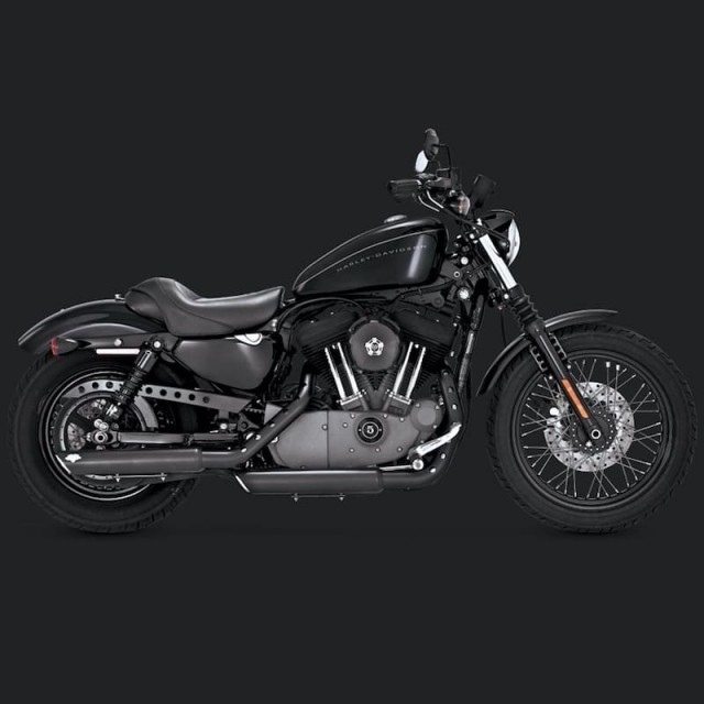 TERMINALI VANCE HINES TWIN SLASH 3'' SLIP-ONS NERI SPORTSTER XL 14-20