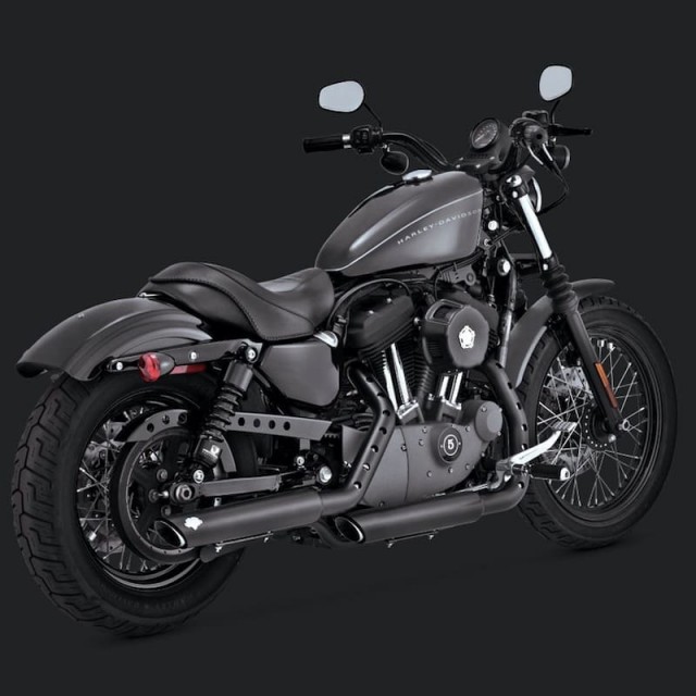 TERMINALI VANCE HINES TWIN SLASH 3'' SLIP-ONS NERI SPORTSTER XL 14-20