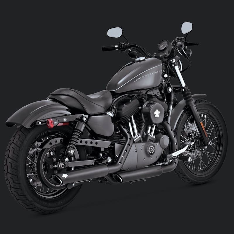 TERMINALI VANCE HINES TWIN SLASH 3'' SLIP-ONS NERI SPORTSTER XL 14-20