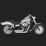 SCARICHI VANCE HINES SHORTSHOTS STAGGERED CROMO HARLEY DYNA 06-11 - LATO