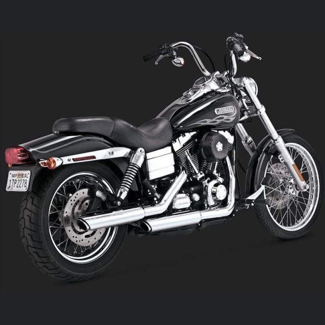 TERMINALI VANCE HINES TWIN SLASH 3'' SLIP-ONS CROMO DYNA 91-17