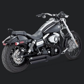 copy of VANCE HINES TWIN SLASH 3'' SLIP-ON MUFFLERS BLACK DYNA FAT BOB/WIDE GLIDE