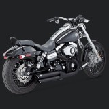 TERMINALI VANCE HINES TWIN SLASH 3'' SLIP-ONS NERI DYNA FAT BOB/WIDE GLIDE