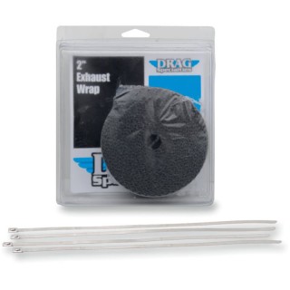 DRAG SPECIALTIES EXHAUST HEADER BLACK WRAP KIT 1" x 25'