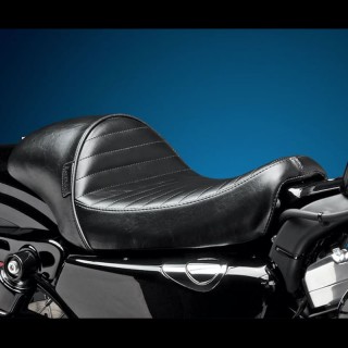 SELLA LE PERA STUBS CAFE SOLO PLEATED SEAT HARLEY SPORTSTER 2004-2020