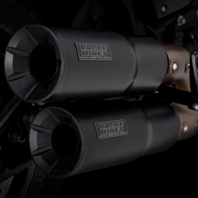 VANCE HINES HI-OUTPUT SLIP-ON MUFFLER HARLEY SOFTAIL 2018-2021 - DETAIL