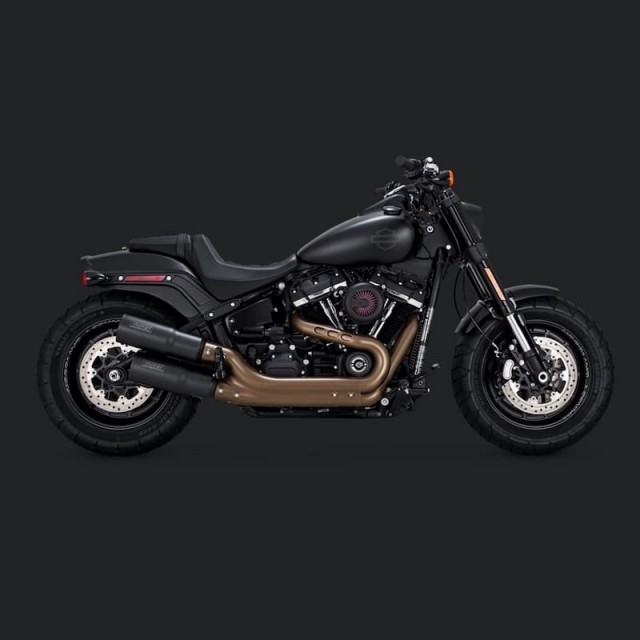 VANCE HINES HI-OUTPUT SLIP-ON MUFFLER HARLEY SOFTAIL 2018-2021 - SIDE