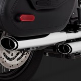 TERMINALI VANCE HINES TWIN SLASH 3'' SLIP-ONS HARLEY SOFTAIL DELUXE-HERITAGE 18-19 - DETTAGLIO