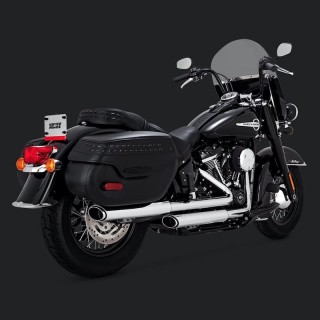 TERMINALI VANCE HINES TWIN SLASH 3'' SLIP-ONS HARLEY SOFTAIL DELUXE-HERITAGE 18-19