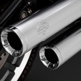 VANCE & HINES ELIMINATOR 300 SLIP-ONS MUFFLER SATIN CHROME HARLEY SOFTAIL 2018-21