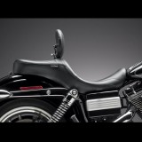 LE PERA MAVERICK 2-UP STITCH SEAT WITH BACKREST HARLEY DYNA - SIDE
