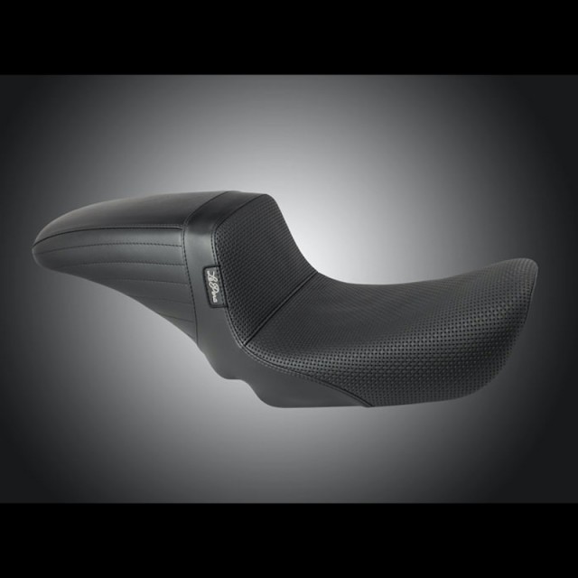 LE PERA KICKFLIP BASKET WEAVE SEAT HARLEY DYNA