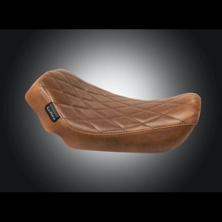 SELLA LE PERA STREAKER DIAMOND BROWN SOLO SEAT HARLEY DYNA