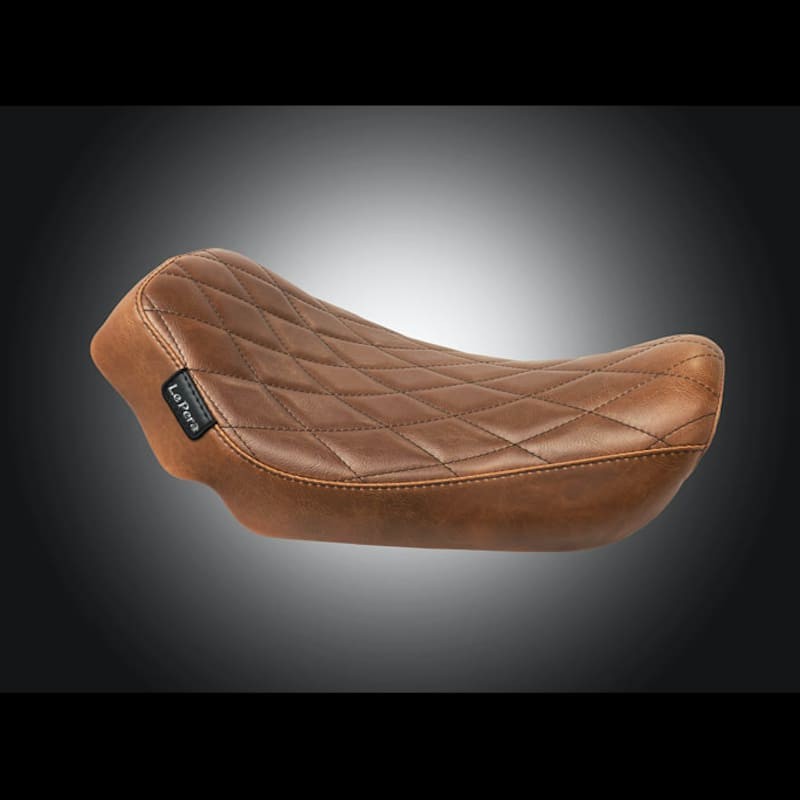 LE PERA STREAKER DIAMOND BROWN SOLO SEAT HARLEY DYNA