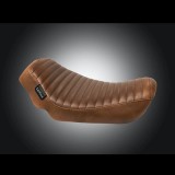 SELLA LE PERA STREAKER PLEATED BROWN SOLO SEAT HARLEY DYNA