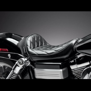 SELLA LE PERA STUBS CAFE DIAMOND SOLO SEAT HARLEY DYNA