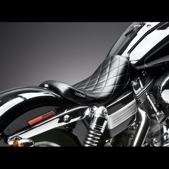LE PERA BARE BONES DIAMOND SEAT HARLEY DYNA - BACK