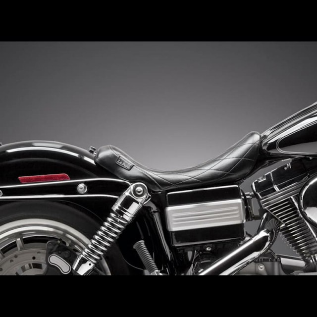 LE PERA BARE BONES DIAMOND SEAT HARLEY DYNA - SIDE
