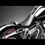 LE PERA BARE BONES PLEATED SEAT HARLEY DYNA - BACK