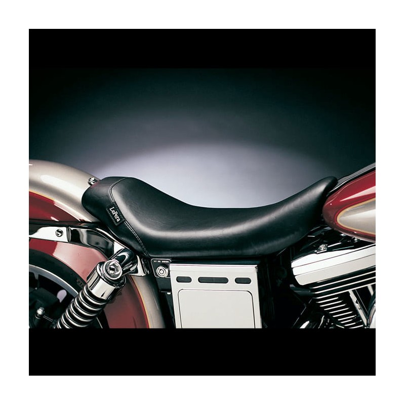 SELLA LE PERA BARE BONES SOLO SMOOTH SEAT HARLEY DYNA WIDE GLIDE