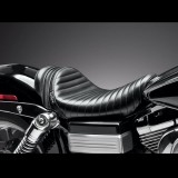 LE PERA STUBS SPOILER PLEATED SEAT BLACK STRIPES HARLEY DYNA