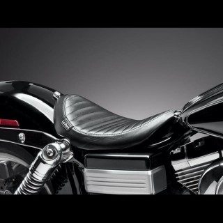 SELLA LE PERA LIL NUGGET PLEATED SEAT HARLEY DYNA