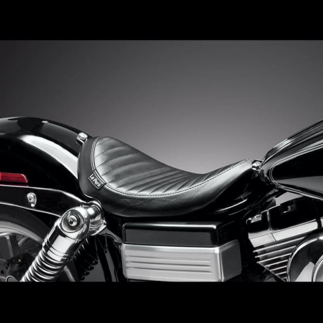 SELLA LE PERA LIL NUGGET PLEATED SEAT HARLEY DYNA