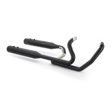 SCARICHI S&S EL DORADO TRUE DUAL NERI THRUSTER CAPS HARLEY TOURING - VISTA 2