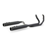 SCARICHI S&S EL DORADO TRUE DUAL NERI THRUSTER CAPS HARLEY TOURING - VISTA