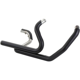 S&S POWER TUNE DUAL BLACK HEADPIPES HARLEY TOURING