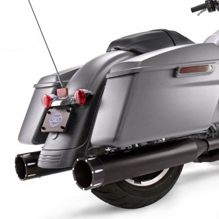 TERMINALI S&S MK45 SLIP-ON NERI CON TRACER CAPS NERI HARLEY TOURING