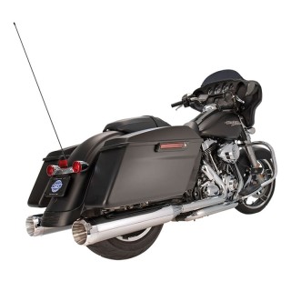 TERMINALI S&S MK45 SLIP-ON CROMO CON THRUSTER CAPS CROMO HARLEY TOURING