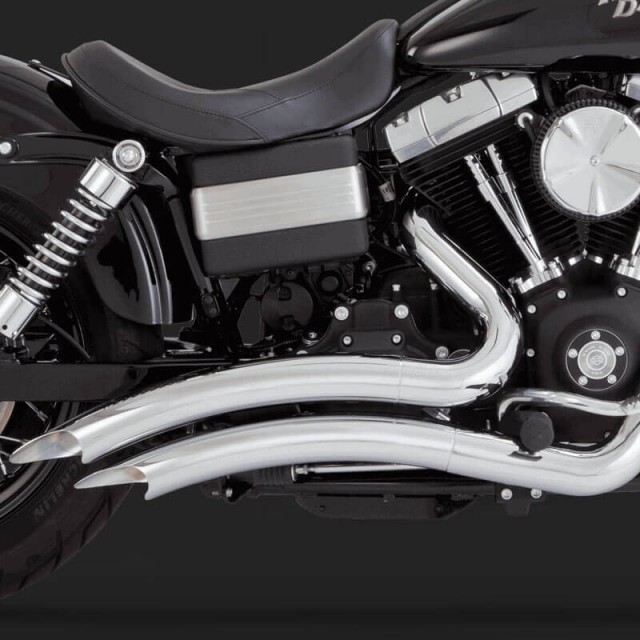 SCARICHI VANCE HINES BIG RADIUS CROMO PER DYNA 06-17 - DETTAGLIO